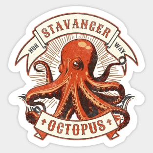 The octopus from Stavanger, Norway Sticker